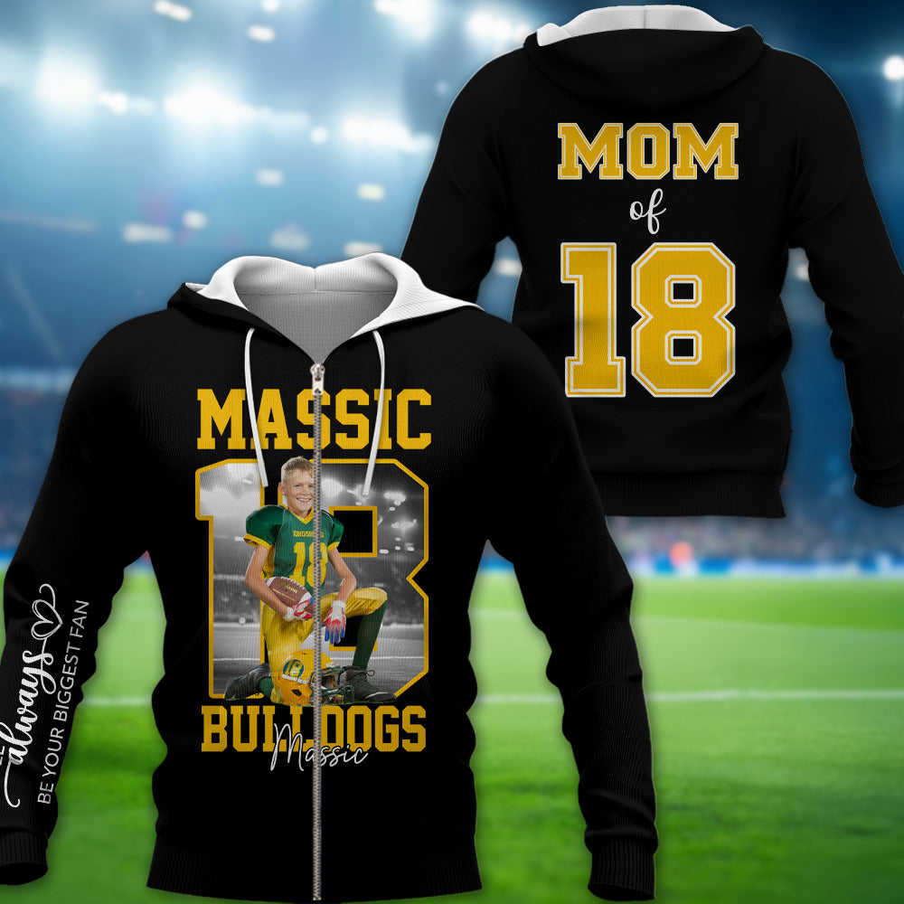 Personalized Football Shirt Custom Your Photo Gift For Football Mom Grandma Sport Family T1807