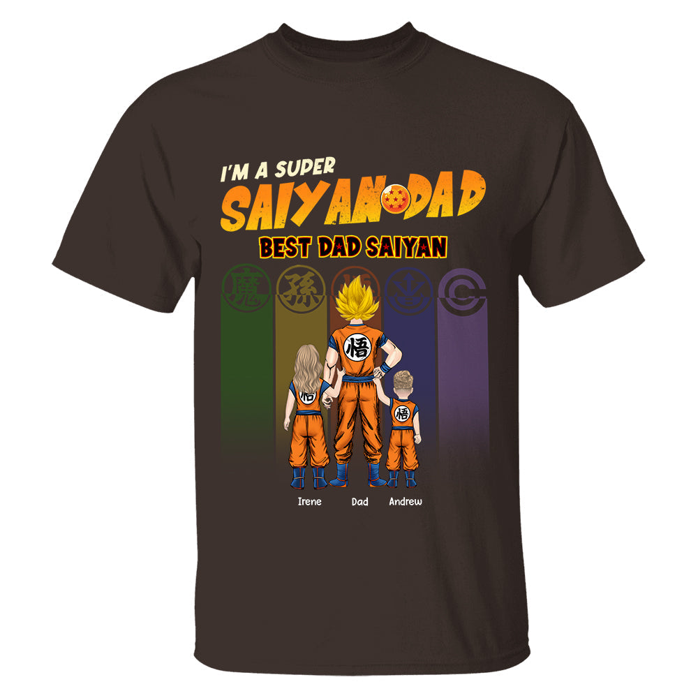 Personalized I’m A Super Saiyan Dad Best Dad Saiyan Shirt, Gift For  Father's Day L0411 TH23