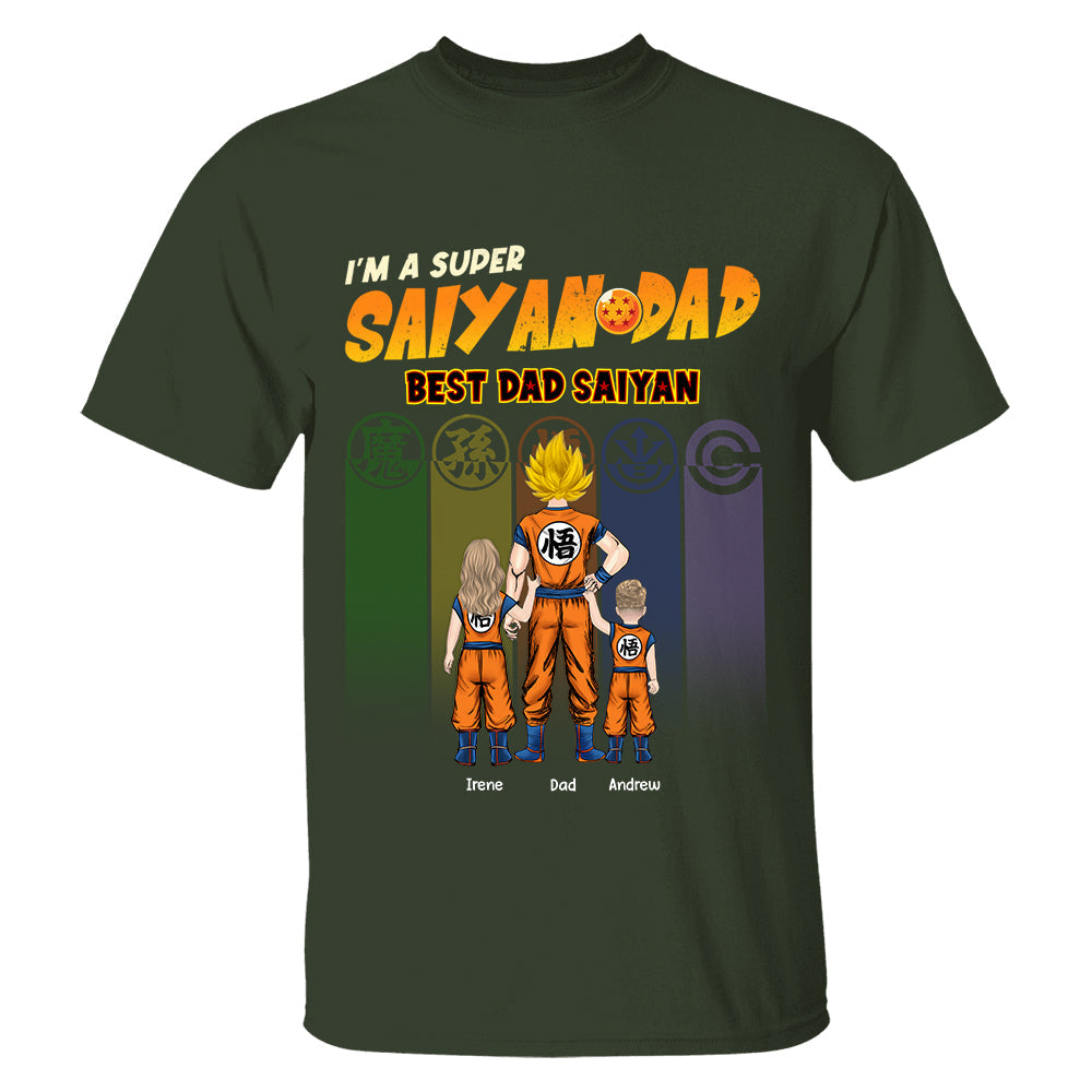 Personalized I’m A Super Saiyan Dad Best Dad Saiyan Shirt, Gift For  Father's Day L0411 TH23
