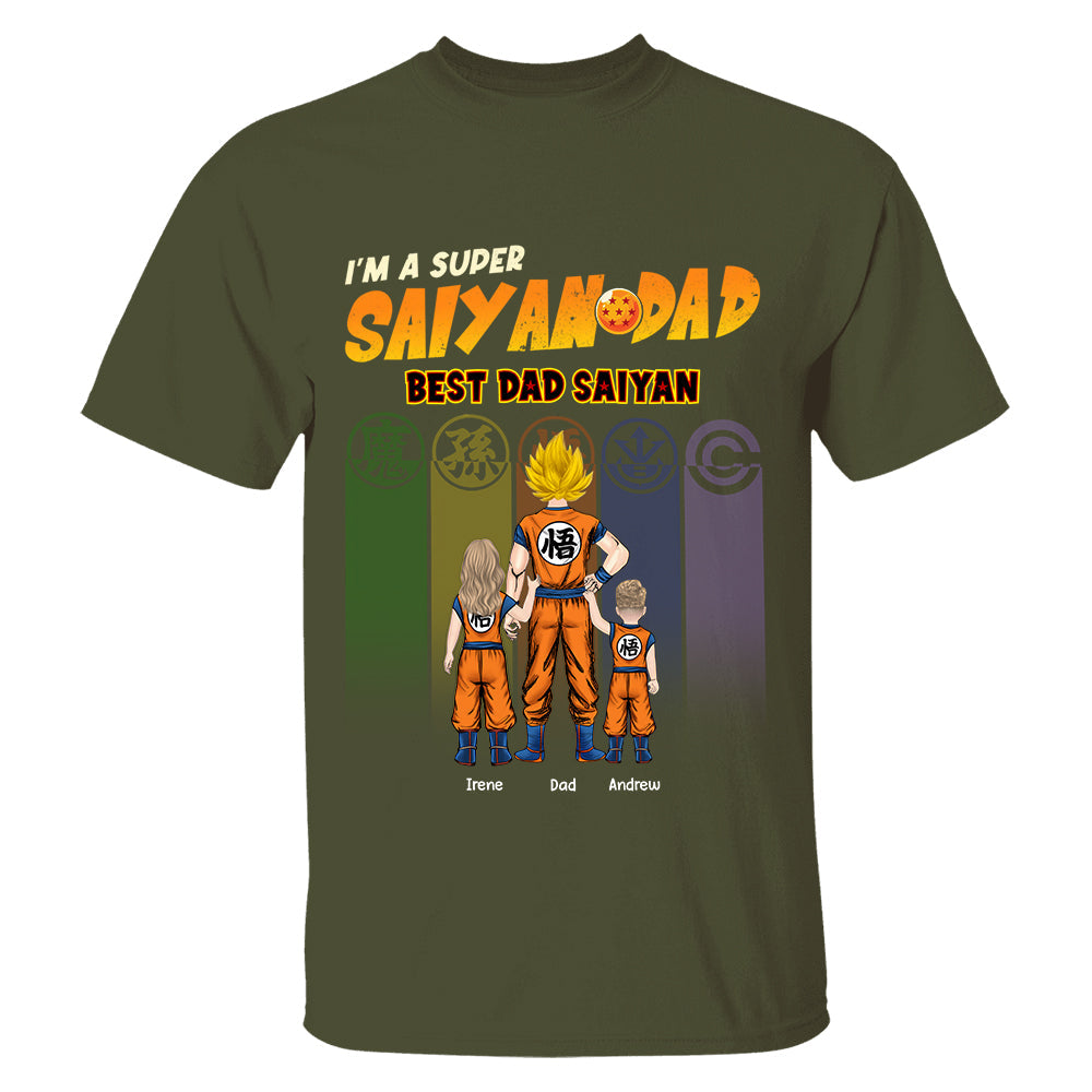 Personalized I’m A Super Saiyan Dad Best Dad Saiyan Shirt, Gift For  Father's Day L0411 TH23