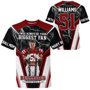 I Will Always Be Your Biggest Fan Vr3 Personalized All Over Print Shirt For Football Mom Grandma Sport Family H2511 Trna