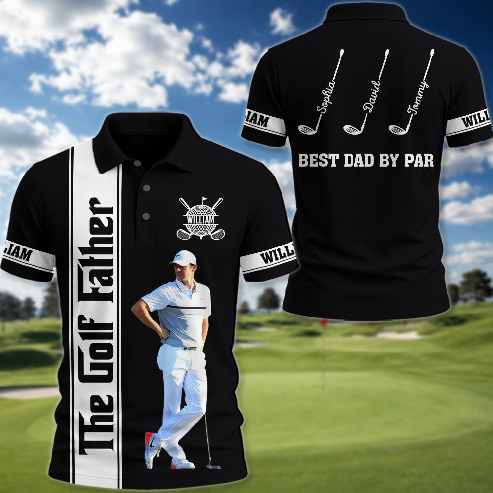 The Golf Father Best Dad By Par - Personalized Shirt - Gift For Dad, Grandpa, Golf Lovers T1807 Pt99