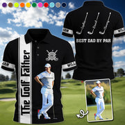 The Golf Father Best Dad By Par - Personalized Shirt - Gift For Dad, Grandpa, Golf Lovers T1807 Pt99