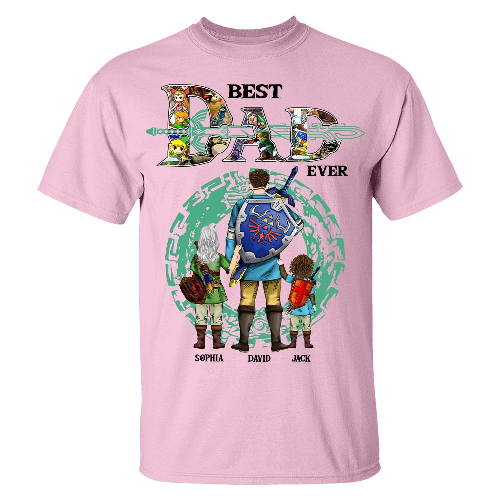 Best Dad Ever, Personalized The Legend Of Dad Shirt With Kids Name Custom, Gift For Dad, Gift For Grandpa, Best Gift For Father's Day MI209 Hv01