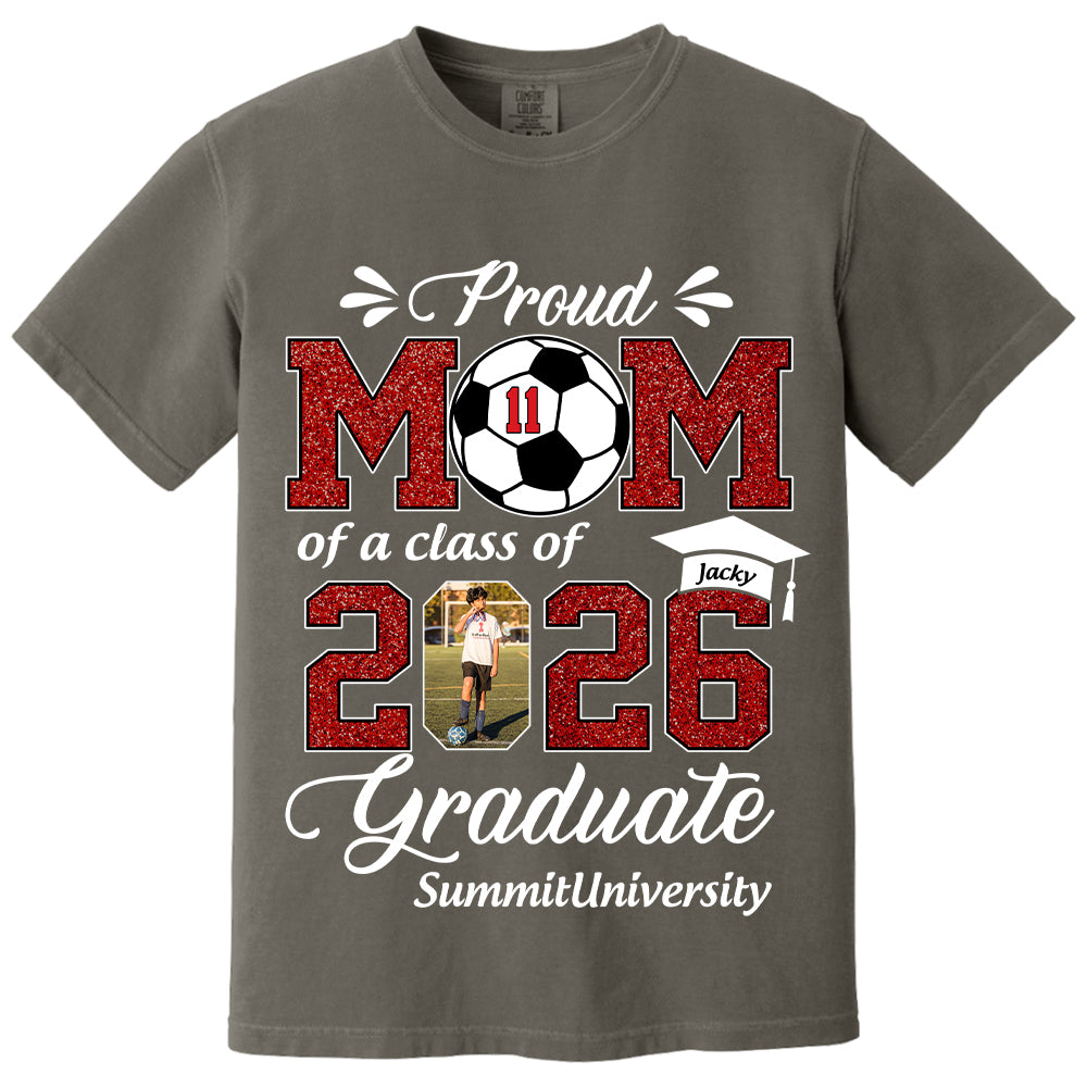 Personalized Soccer Graduation Shirt Class of 2026 Custom Senior Shirt Family Graduation Gift Soccer Senior 2026 Shirt Na02 T24