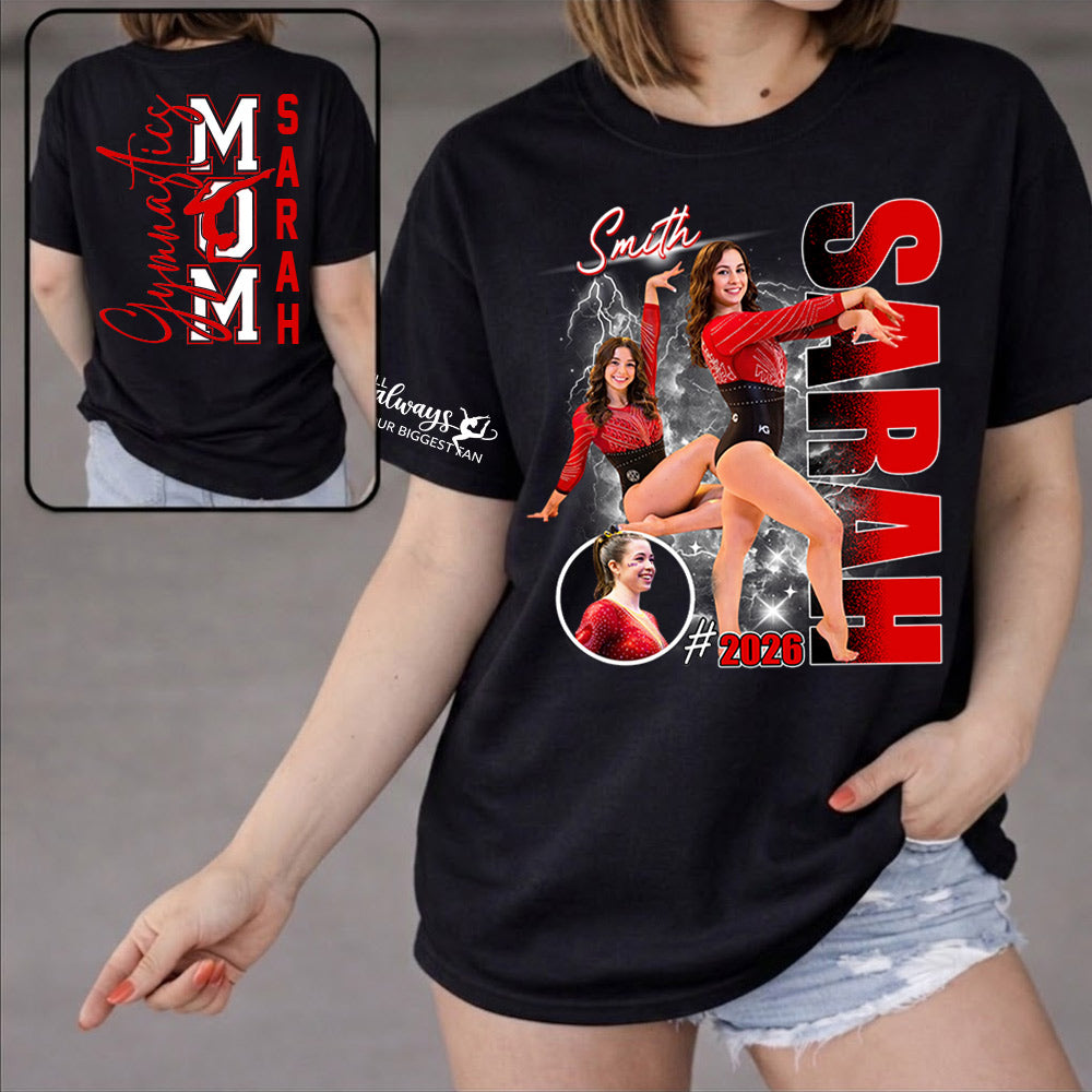 Gymnastics Mom - My Heart Is On That Floor - Personalized Shirt For Gymnastics Lovers T1807