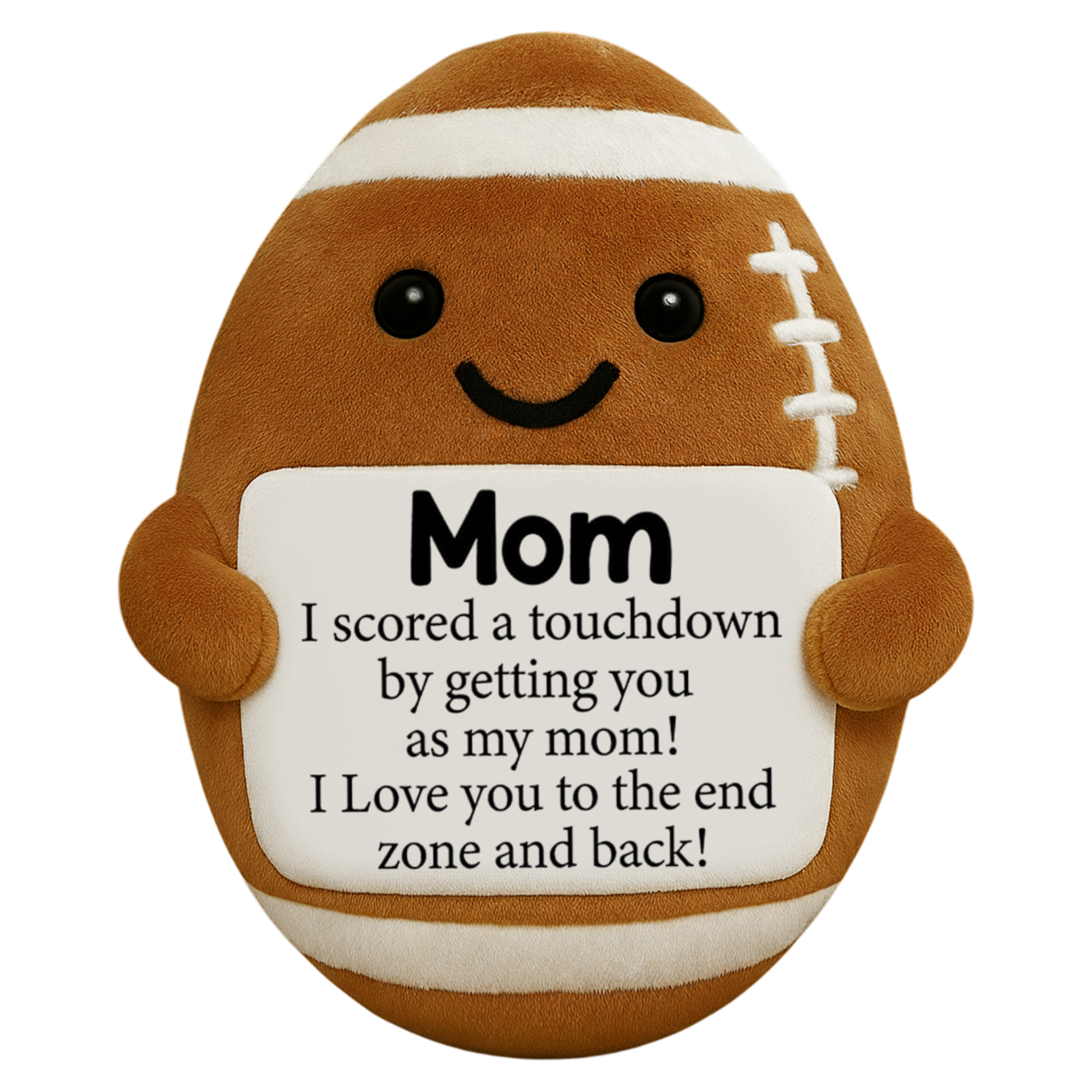 Personalized Positive Ugly Plush Pillow Dad Gifts from Daughter Son Wife, Dad Christmas Birthday Gift, Funny Cute Small Gifts for Dads, I Love You Girl Papa Gift Idea, Unique Pillow for Step-Dads Football Hv01