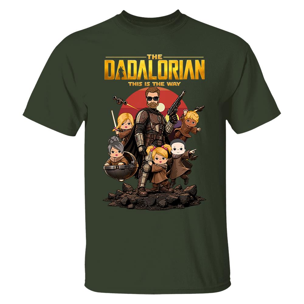 The Dadalorian This Is The Way Shirt Personalized Gift For Dad Nh00