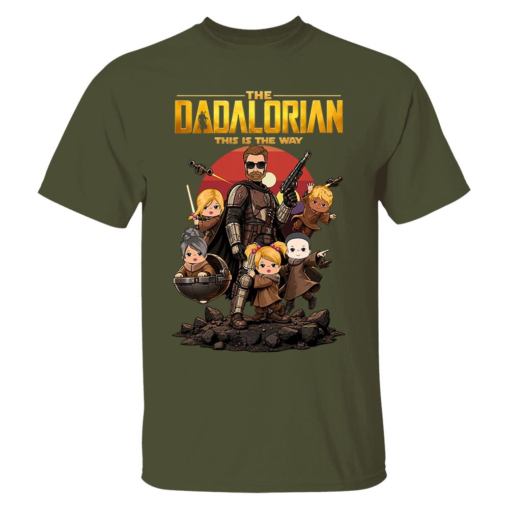 The Dadalorian This Is The Way Shirt Personalized Gift For Dad Nh00