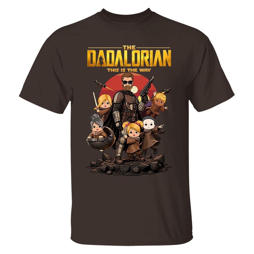 The Dadalorian This Is The Way Shirt Personalized Gift For Dad Nh00