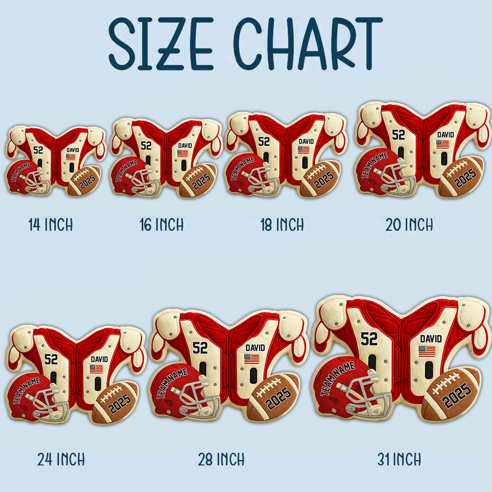 Custom Game Day Jersey Pillow – Personalized Gift For Football Lovers & Players NA04 Li29