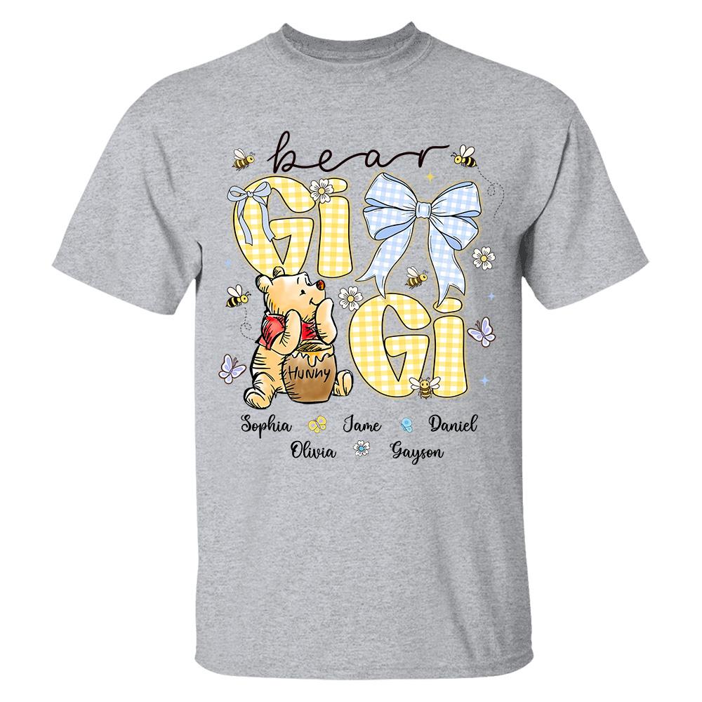 Mama Bear, Personalized Mama Bear Shirt With Bee Kids Name, Best Gift For Mom, Gift For Grandma, Gift For Mother's Day MI209 Hv01