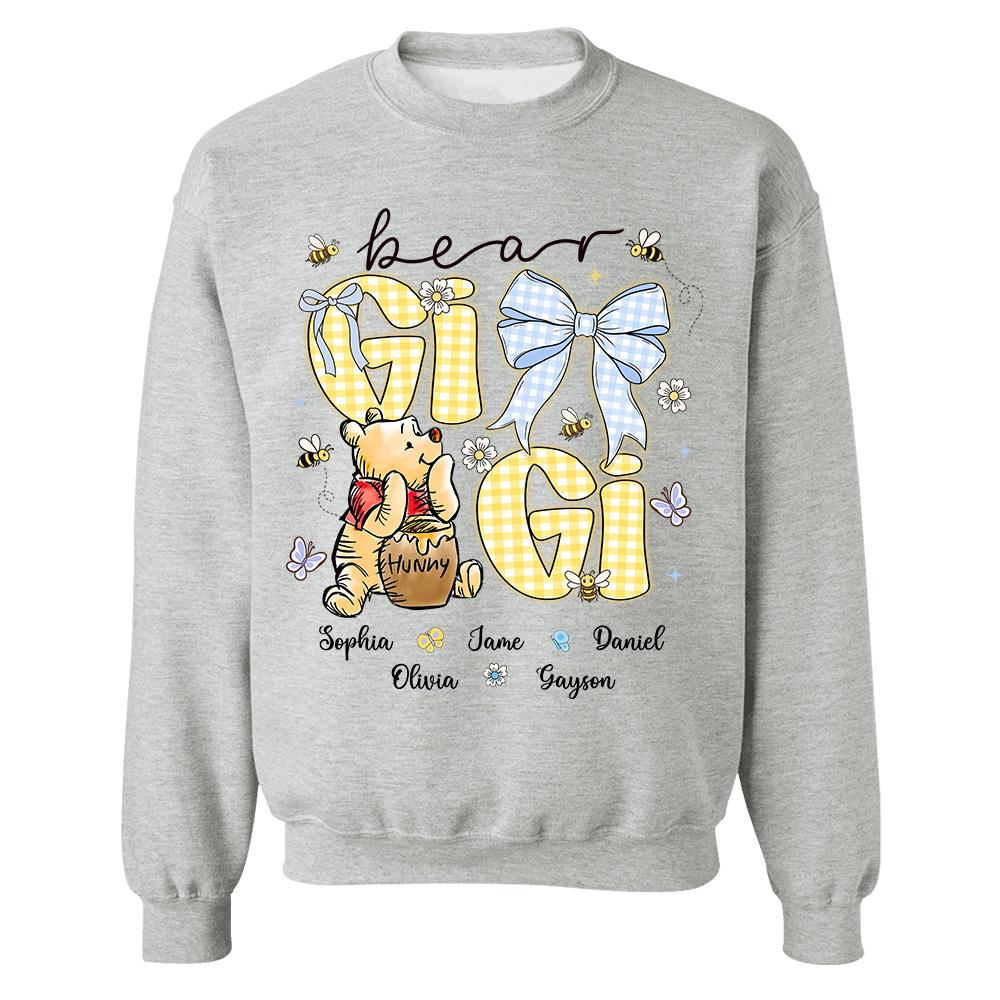Mama Bear, Personalized Mama Bear Shirt With Bee Kids Name, Best Gift For Mom, Gift For Grandma, Gift For Mother's Day MI209 Hv01