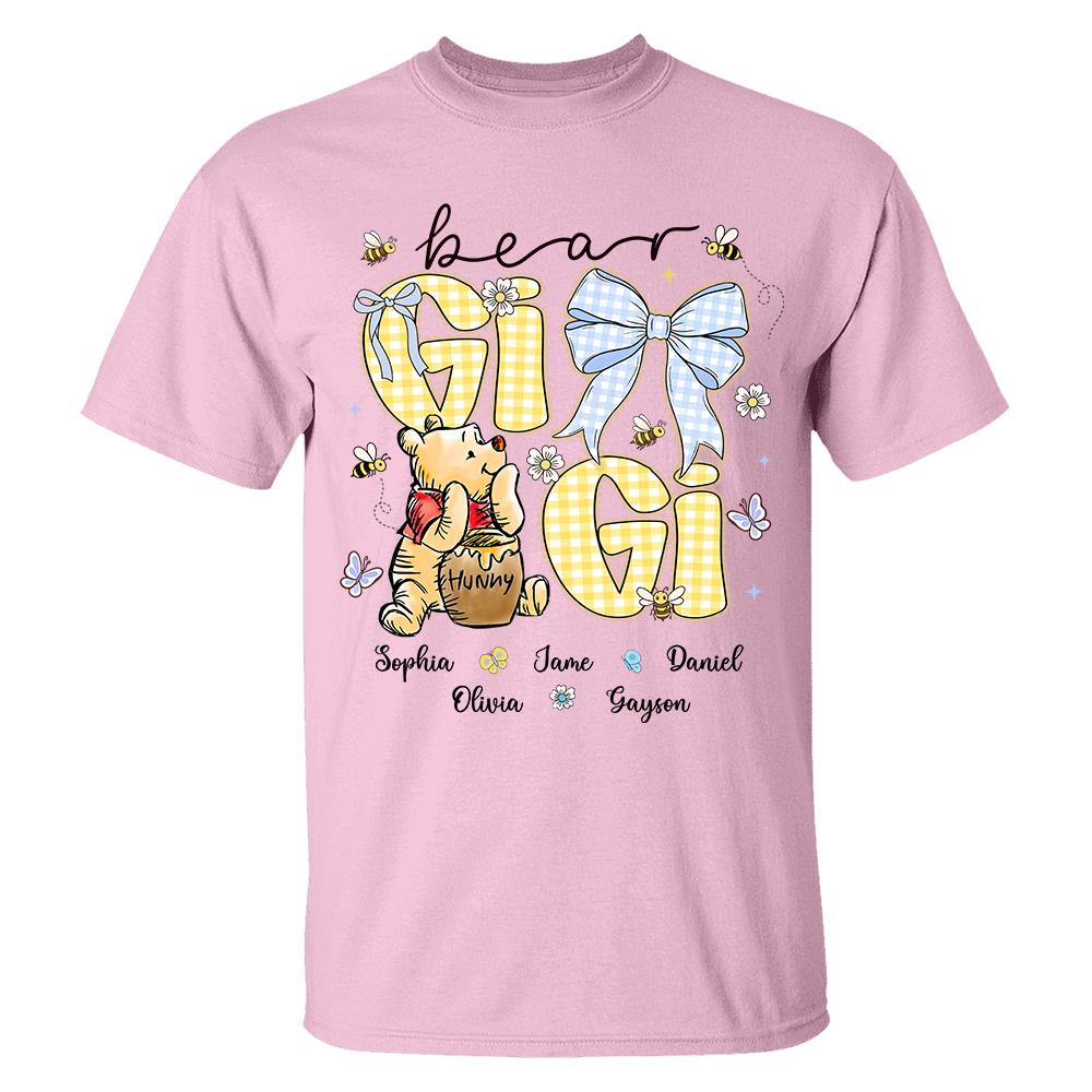 Mama Bear, Personalized Mama Bear Shirt With Bee Kids Name, Best Gift For Mom, Gift For Grandma, Gift For Mother's Day MI209 Hv01