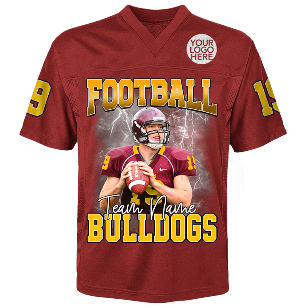 Personalized Football Jersey Photo Football Game Day Gift For Football Lovers Gift For Football Player K1702 Trhn