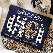 Personalized Soccer Mama Shirt, Custom Soccer Sports Grandma Nickname Shirt