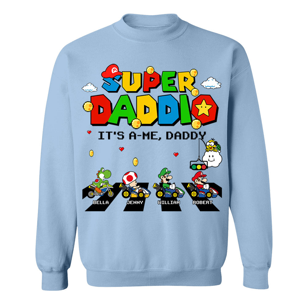 Super Daddio It's A Me Daddy Personalized Shirt Gifts For Dad VH01