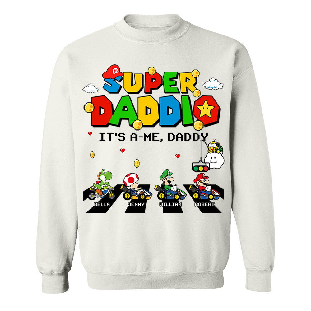 Super Daddio It's A Me Daddy Personalized Shirt Gifts For Dad VH01