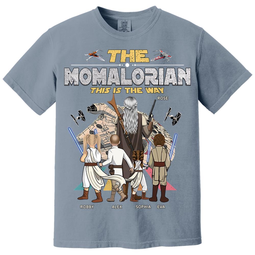The Momalorian This Is The Way - Personalized Shirt - Gift For Mom, Mother's Day T1807 Nh00