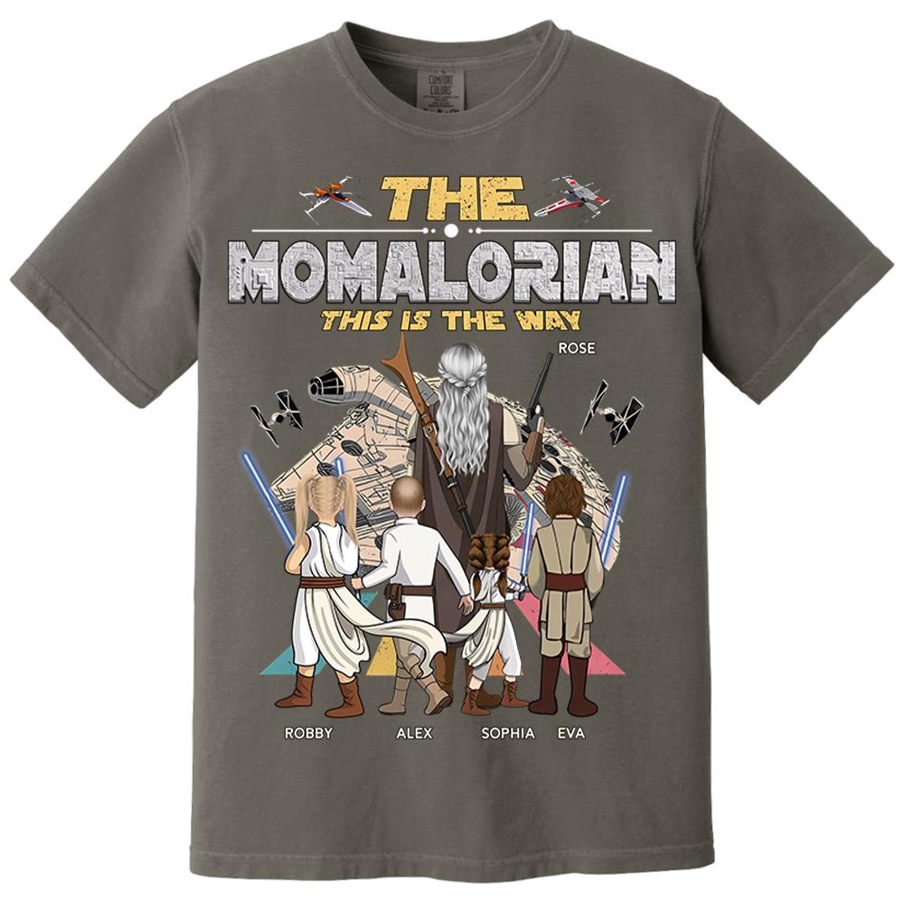 The Momalorian This Is The Way - Personalized Shirt - Gift For Mom, Mother's Day T1807 Nh00