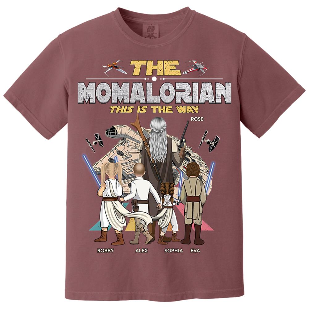 The Momalorian This Is The Way - Personalized Shirt - Gift For Mom, Mother's Day T1807 Nh00