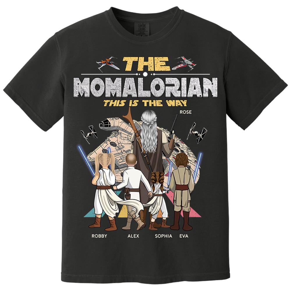 The Momalorian This Is The Way - Personalized Shirt - Gift For Mom, Mother's Day T1807 Nh00
