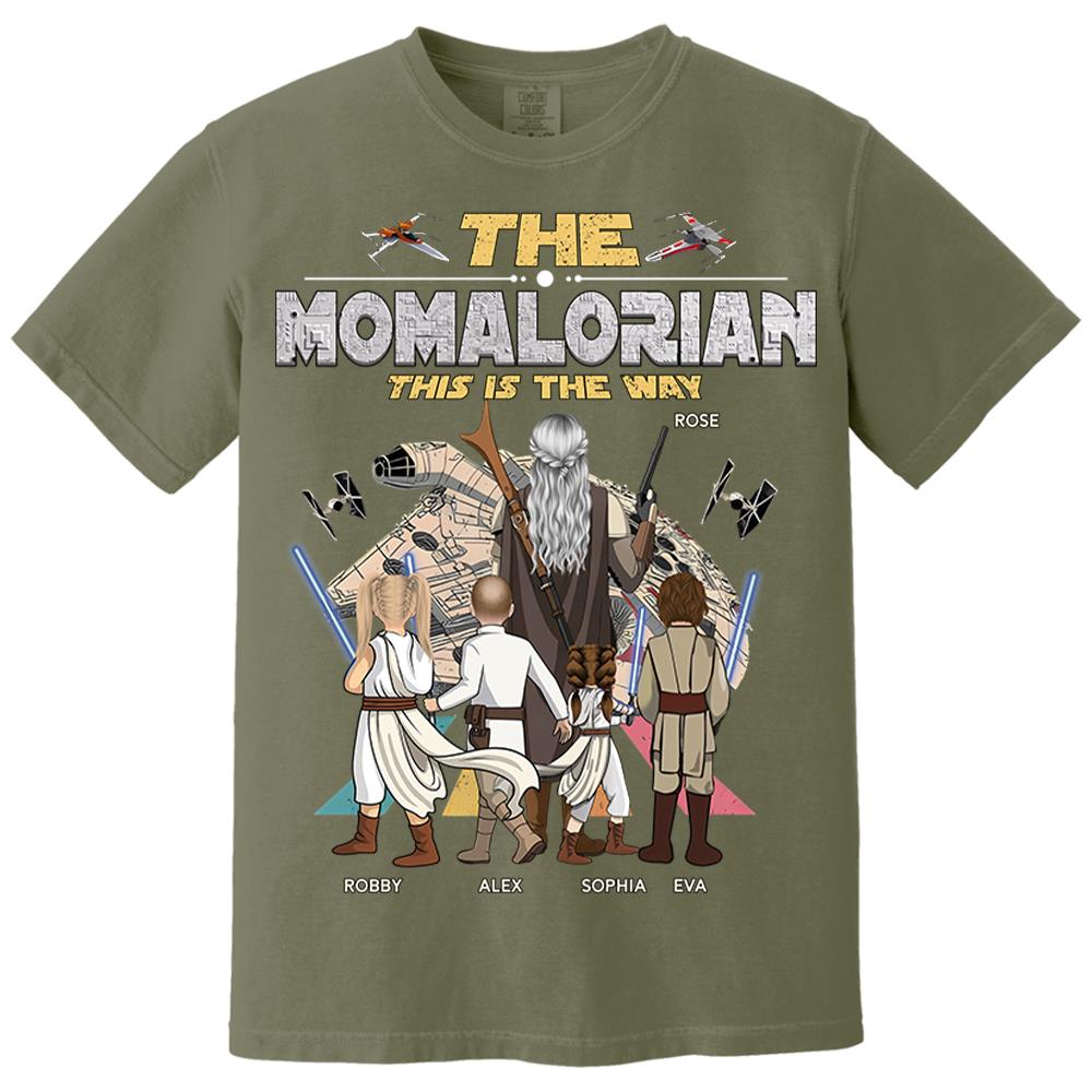 The Momalorian This Is The Way - Personalized Shirt - Gift For Mom, Mother's Day T1807 Nh00