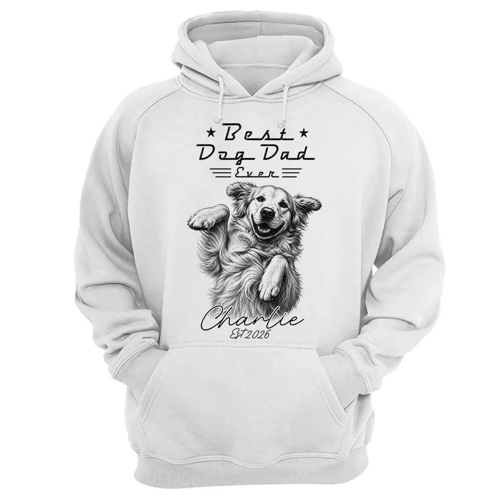 Best Dog Dad Ever, Personalized Dog Dad Shirt, Gift For Dog Lovers, Family Pet Lover Tee, Pet Lover Father's Day Gift T1807 T24