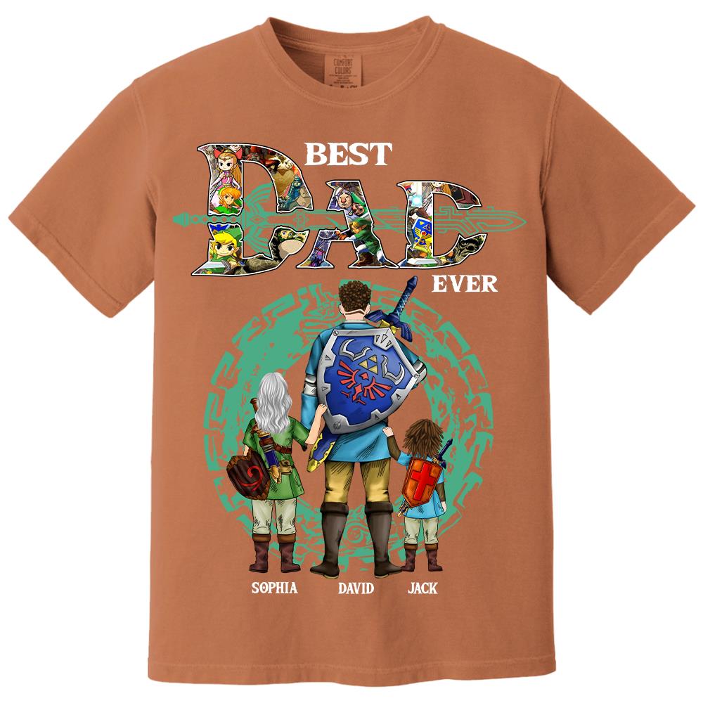 Best Dad Ever, Personalized The Legend Of Dad Shirt With Kids Name Custom, Gift For Dad, Gift For Grandpa, Best Gift For Father's Day MI209 Hv01