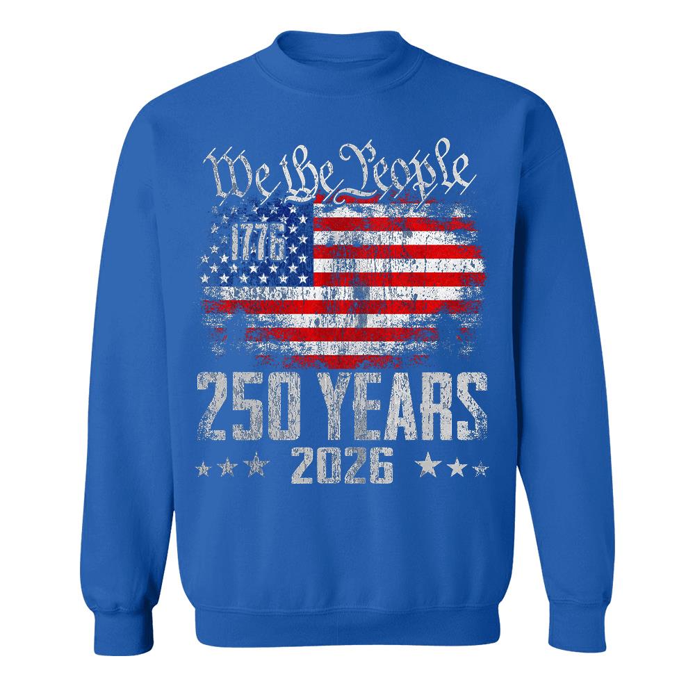 USA 250th Anniversary T-Shirt, America 250 Years 1776-2026 Fourth of July Tee Hv01
