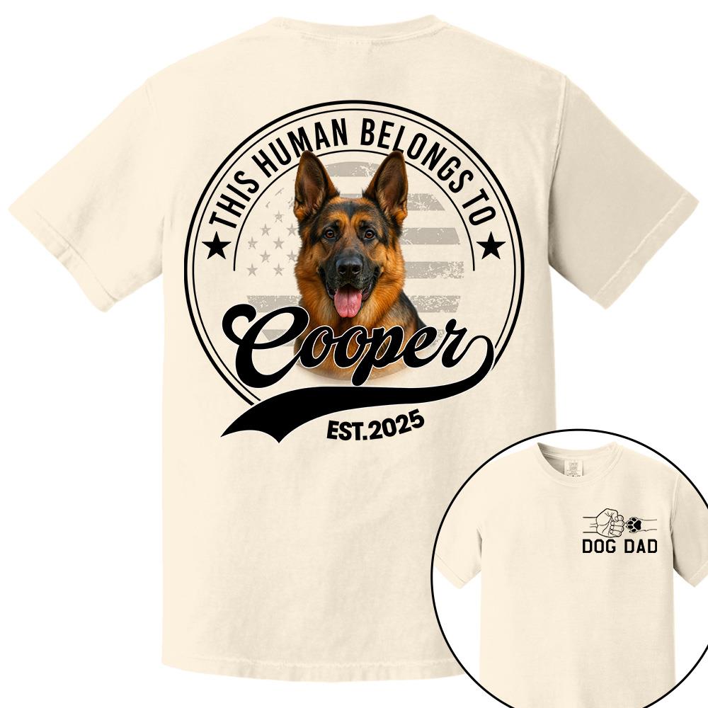 Personalized Dog Dad Mom Shirt, Custom Photo Dog, Gift For Dog Lover T1807