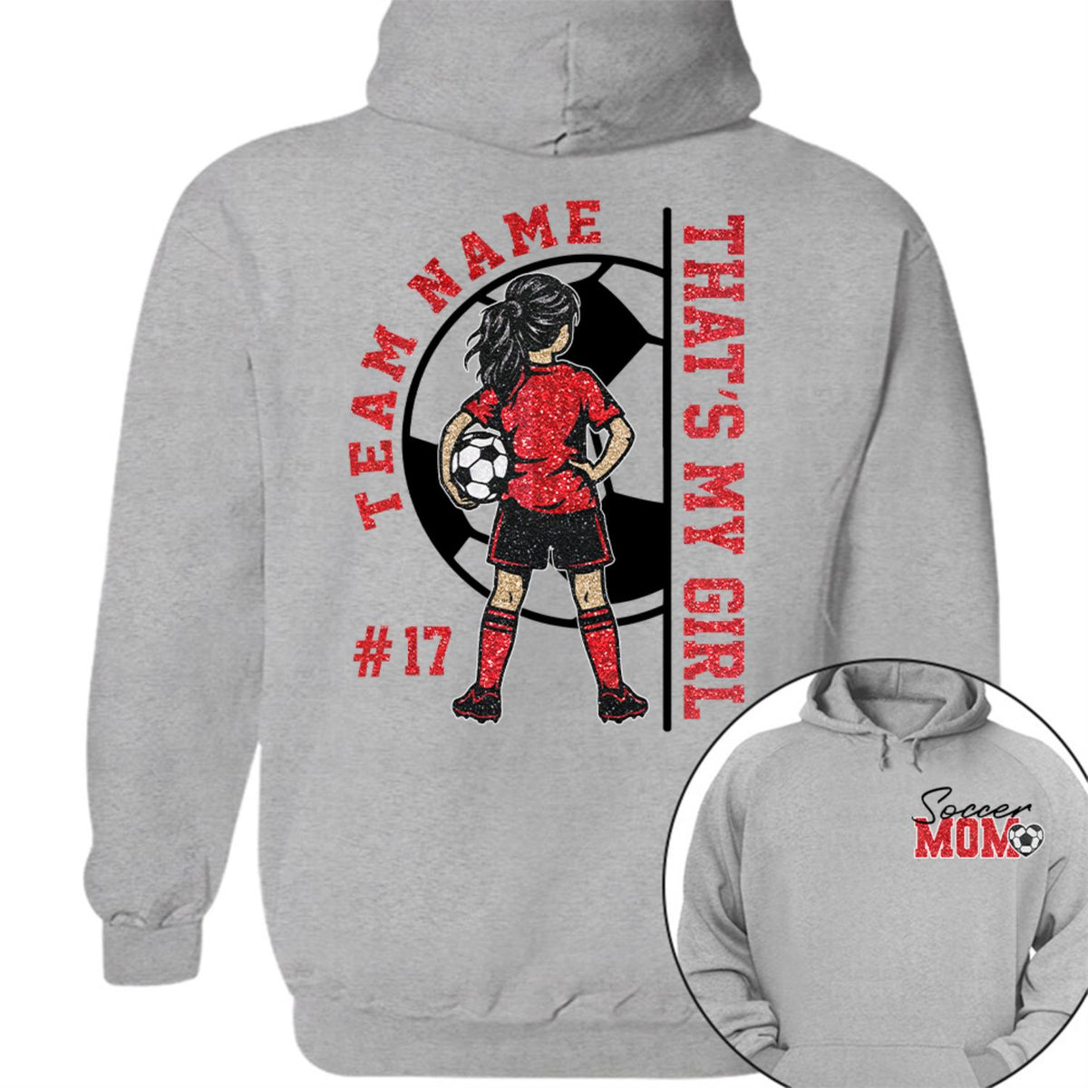 Personalized That’s My Girl Soccer Shirt, Custom Player Name & Number T-Shirt, Soccer Mom Gift Na02 Hv01 DH09