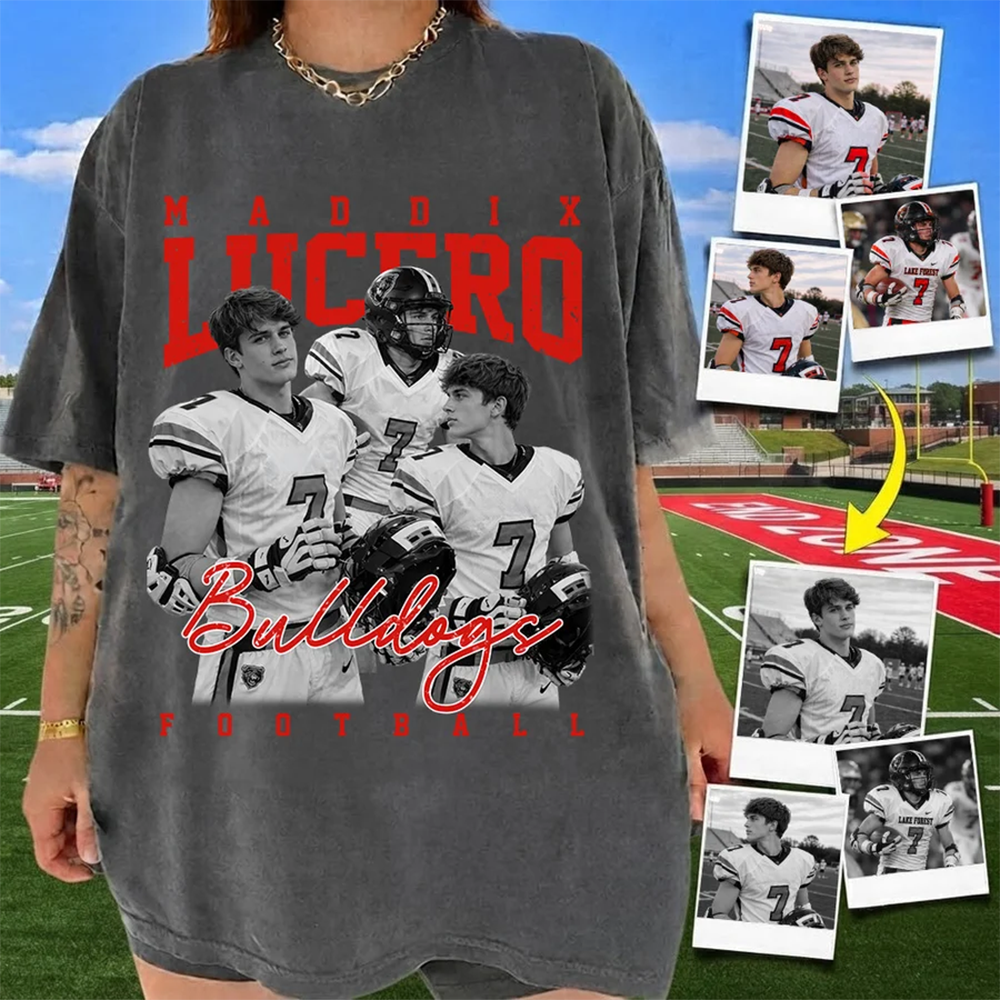 Personalized Washed Tee Retro Bootleg Shirt For Football Players NA04