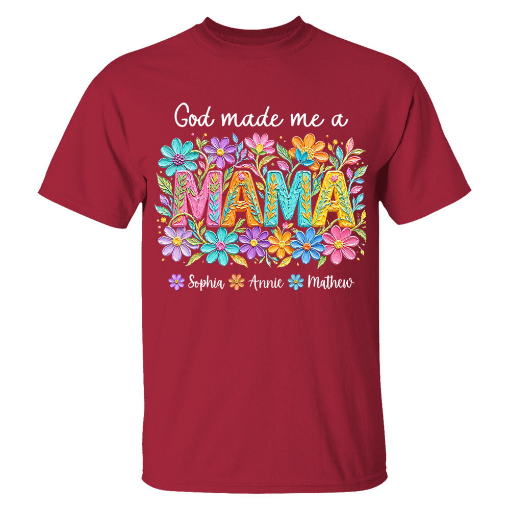Custom God Made Me A Mama With Names, Mother's Day, Gift For Mom L0411 VH01