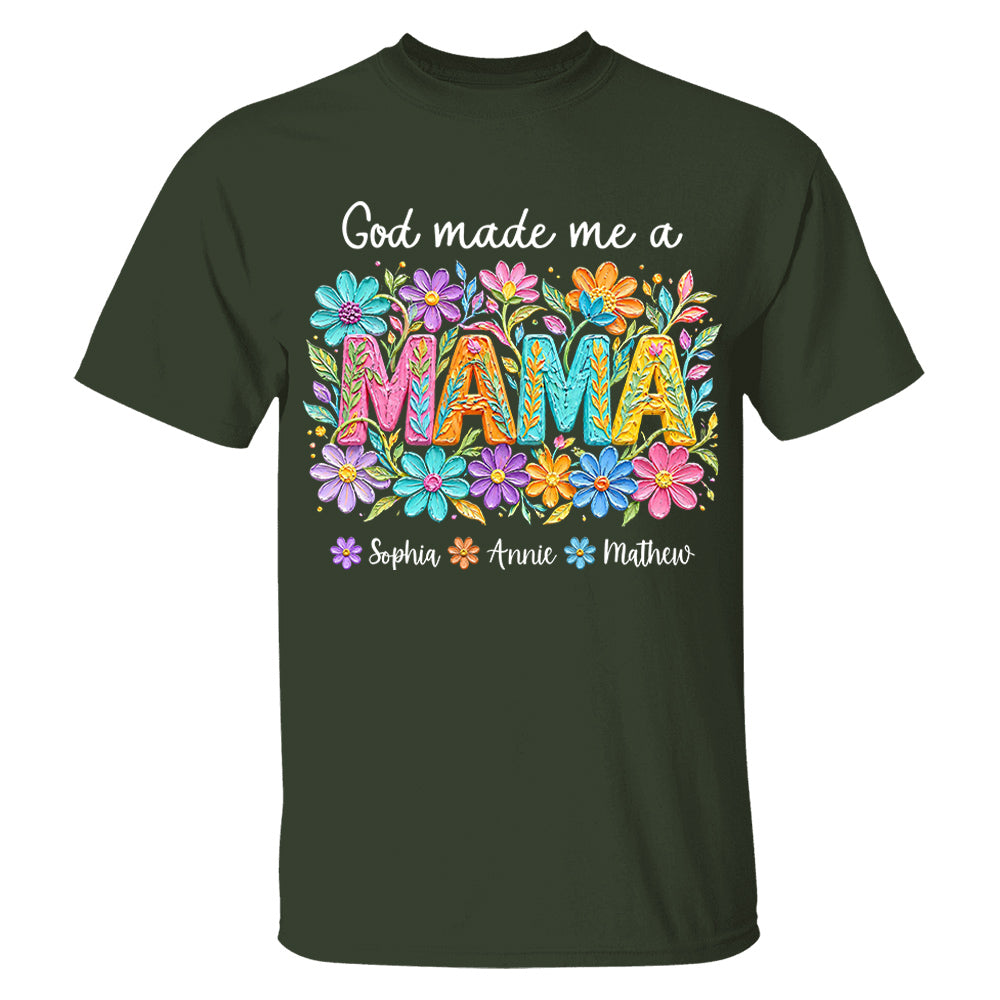 Custom God Made Me A Mama With Names, Mother's Day, Gift For Mom L0411 VH01