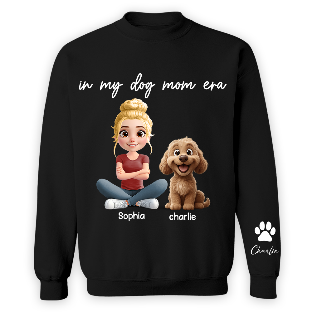 In My Dog Mom Era - Personalized Shirt, Gift For Dog Mom, Dog Mama, Dog Lovers Gift T1807
