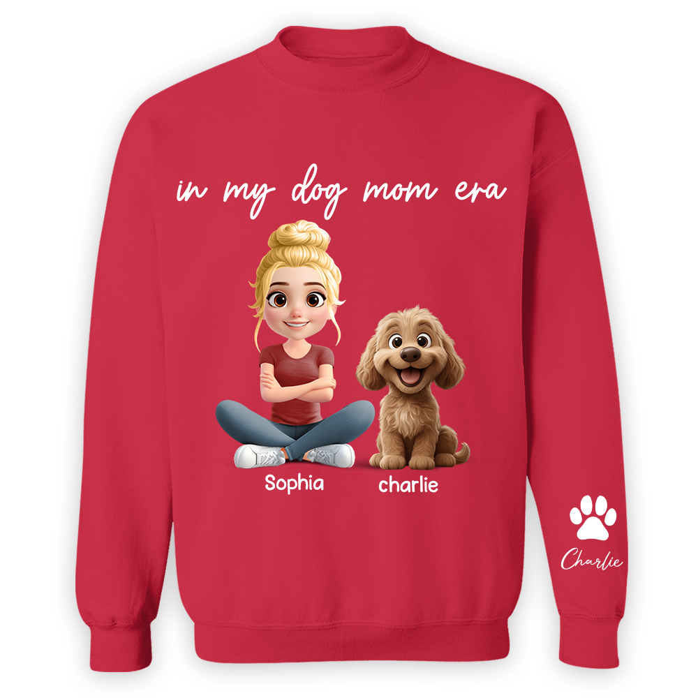 In My Dog Mom Era - Personalized Shirt, Gift For Dog Mom, Dog Mama, Dog Lovers Gift T1807