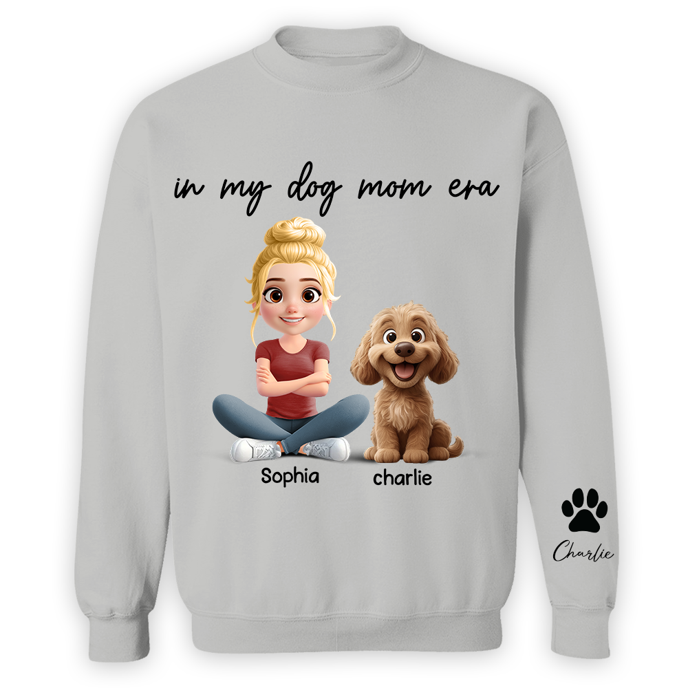 In My Dog Mom Era - Personalized Shirt, Gift For Dog Mom, Dog Mama, Dog Lovers Gift T1807