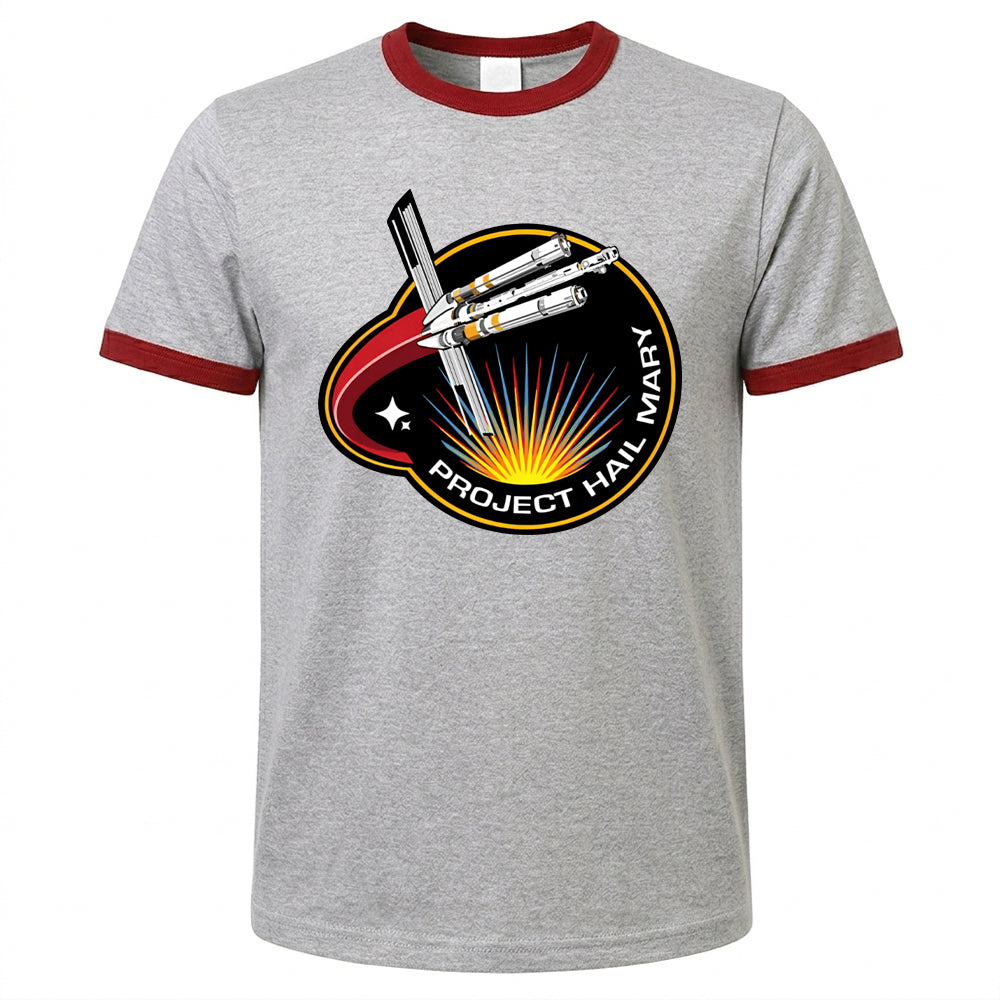 Project Hail Mary Shirt Ringer Tee Mission Patch