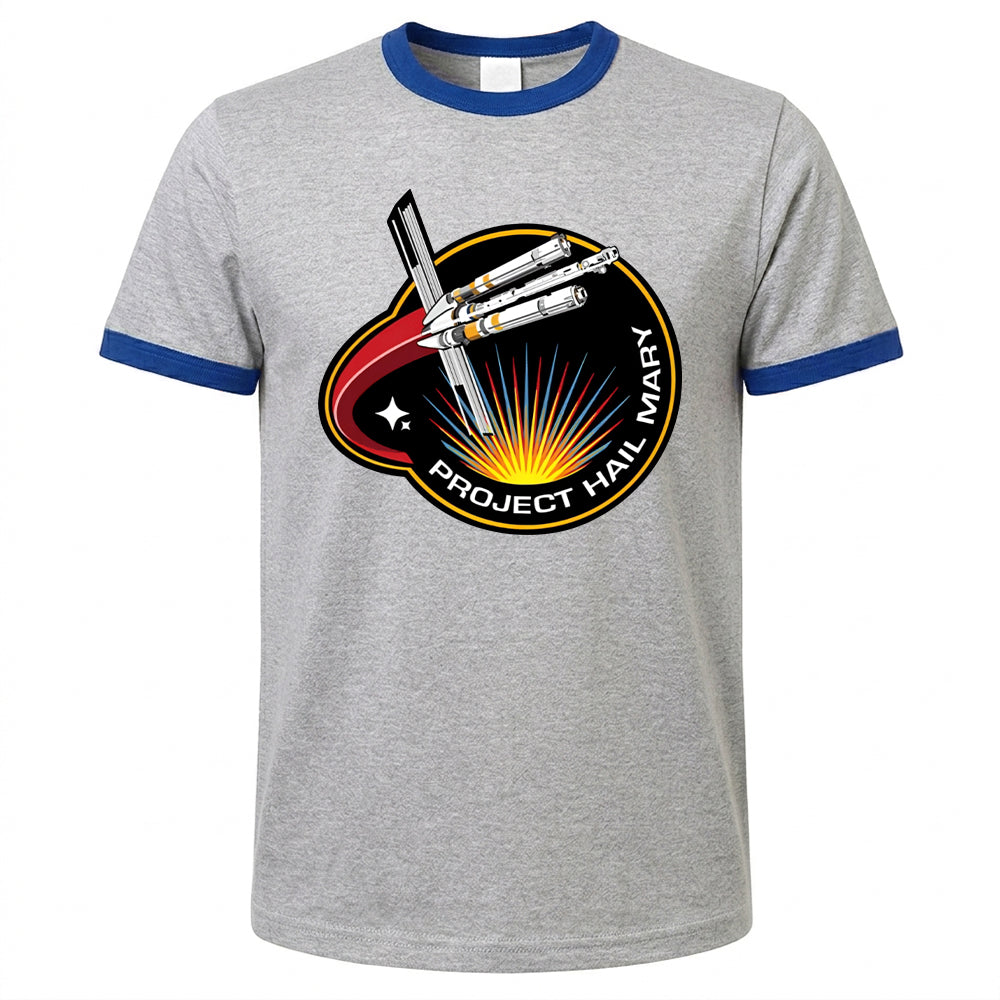 Project Hail Mary Shirt Ringer Tee Mission Patch