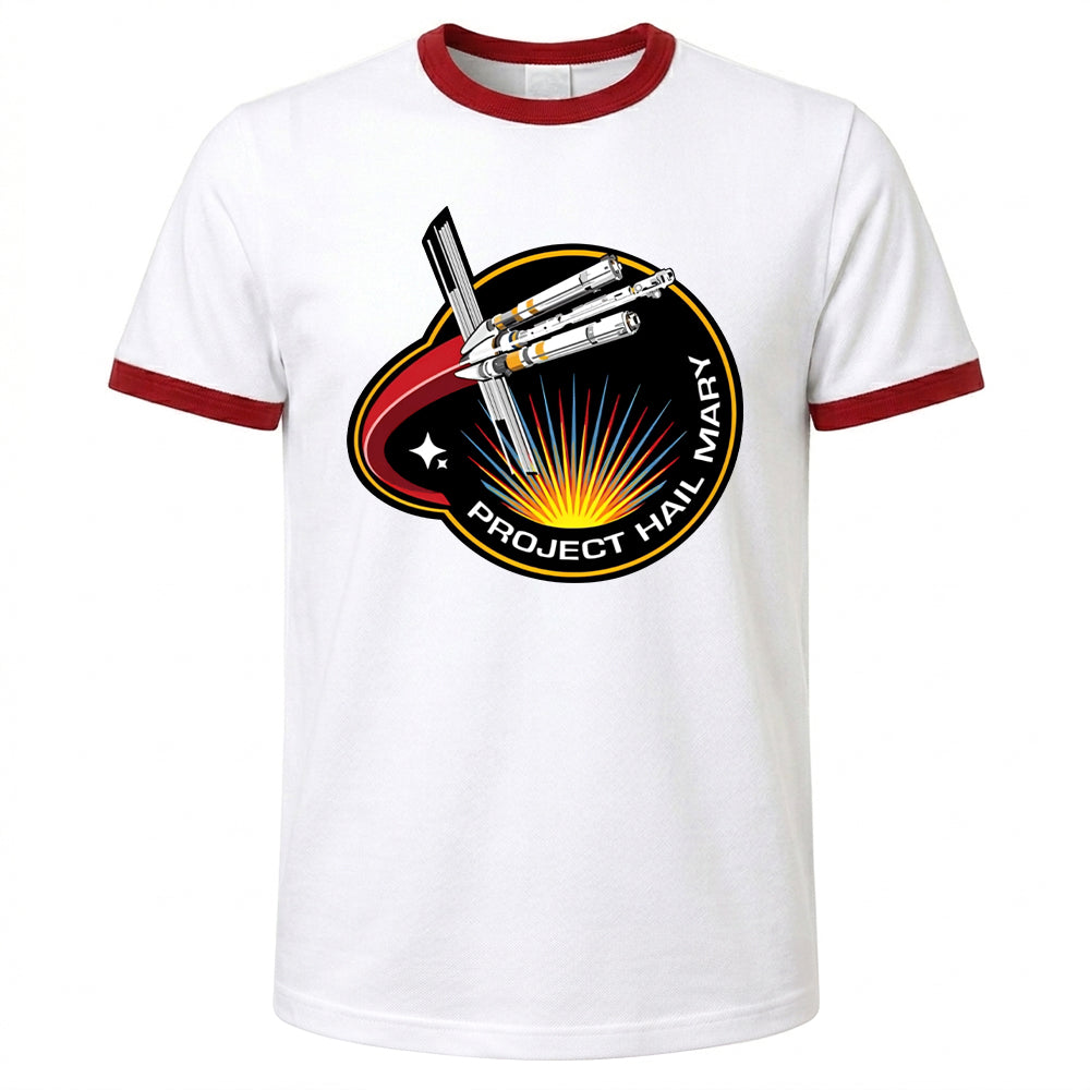 Project Hail Mary Shirt Ringer Tee Mission Patch