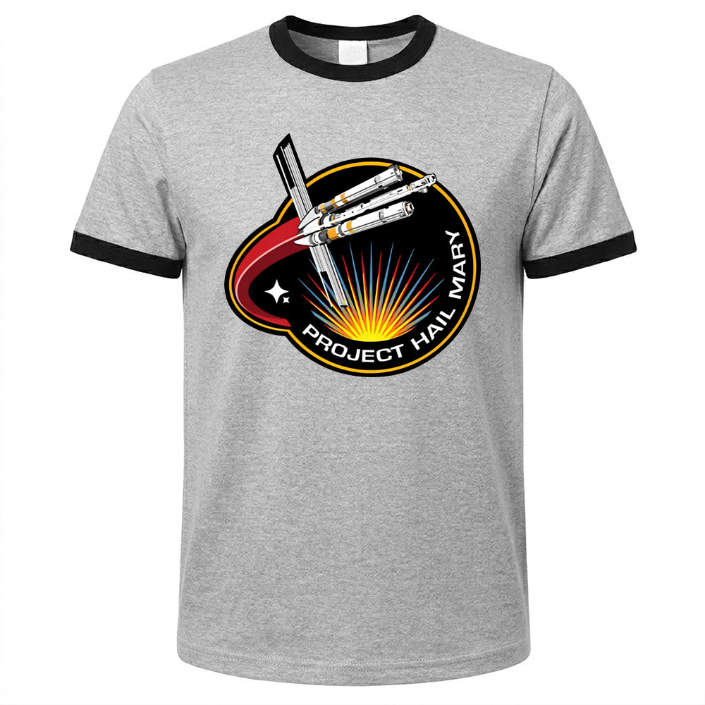 Project Hail Mary Shirt Ringer Tee Mission Patch
