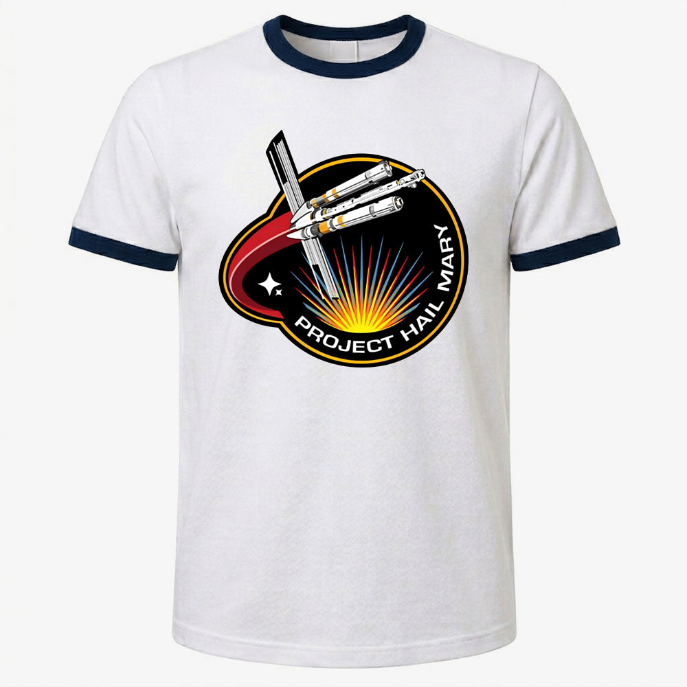 Project Hail Mary Shirt Ringer Tee Mission Patch