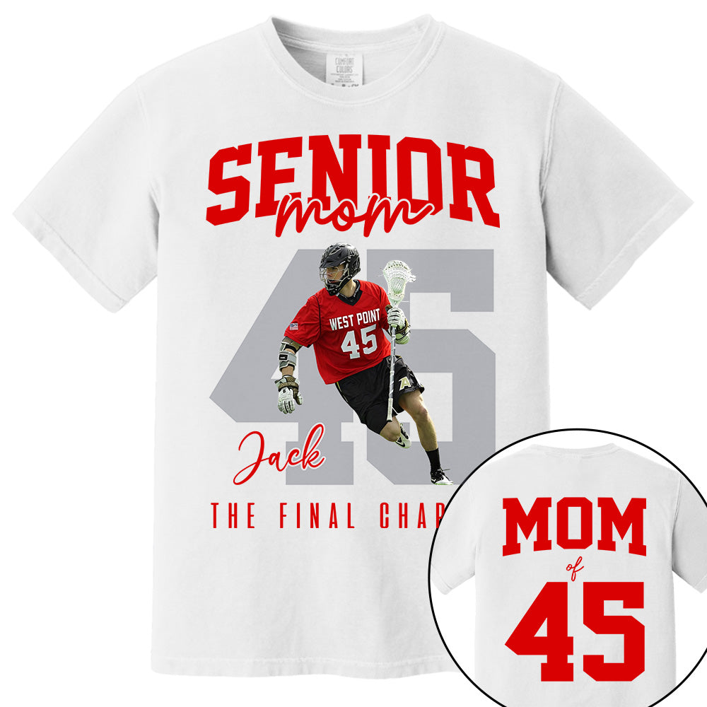 Senior Lacrosse Mom Shirt, The Final Inning, Custom Photo Player Lacrosse Mom Shirt, Gift For Lacrosse Lover T1807 Li29