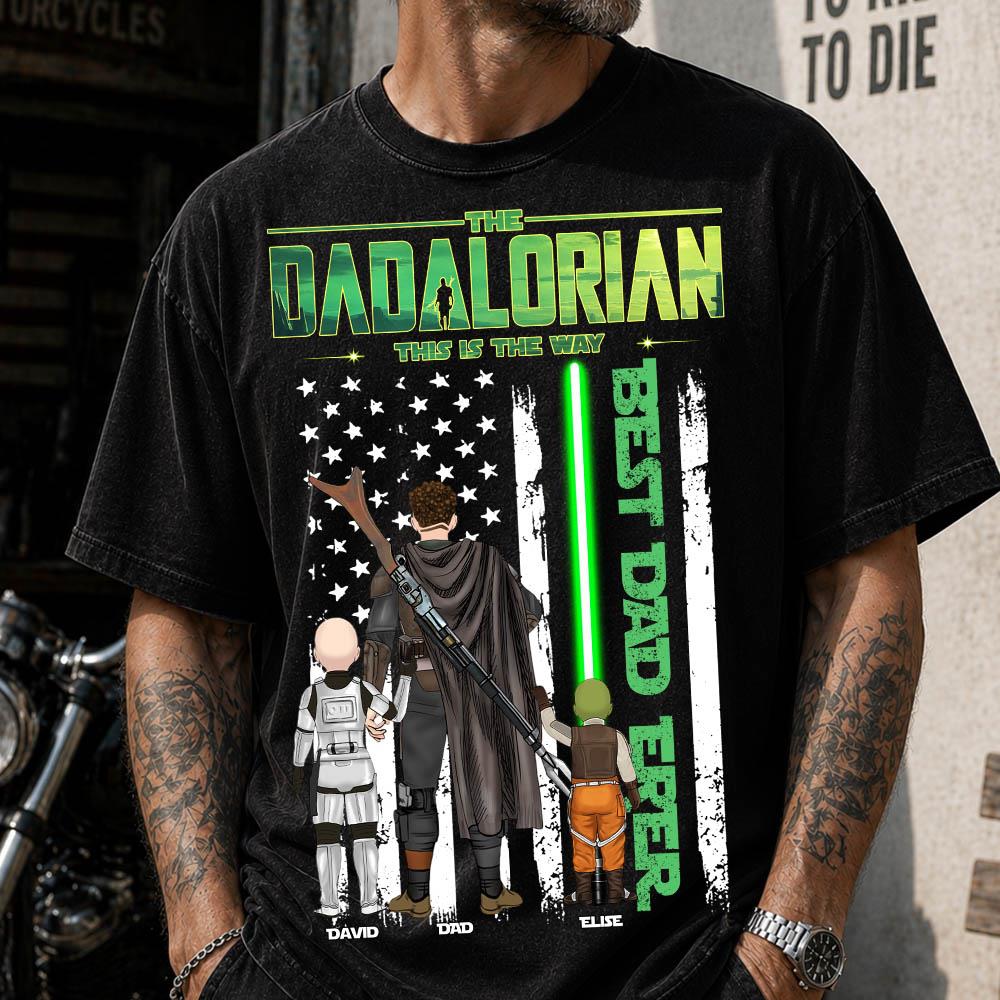 The Dadalorian This Is The Way Shirt Personalized Gift For Dad, Father's Day L0411 Nh00