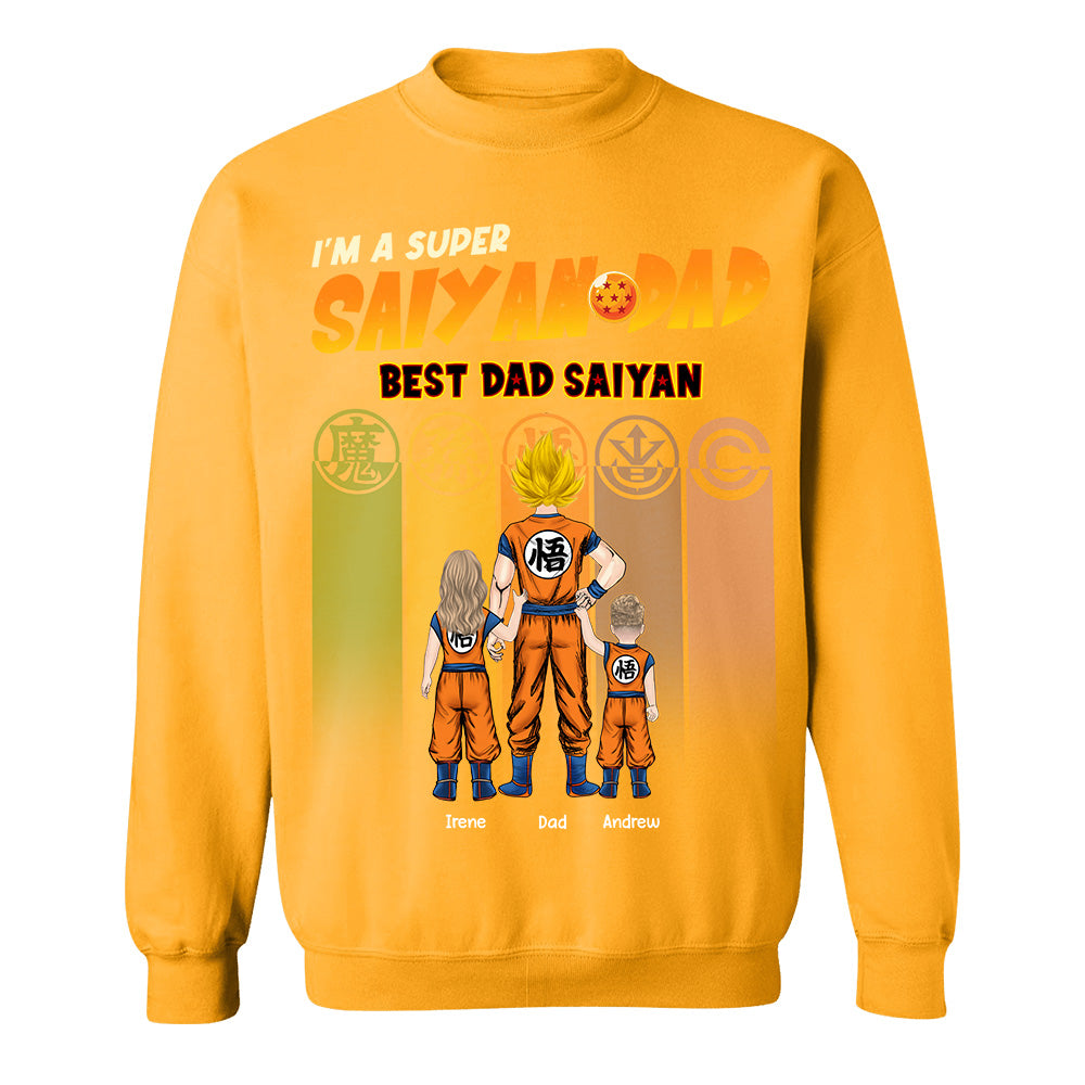 Personalized I’m A Super Saiyan Dad Best Dad Saiyan Shirt, Gift For  Father's Day L0411 TH23