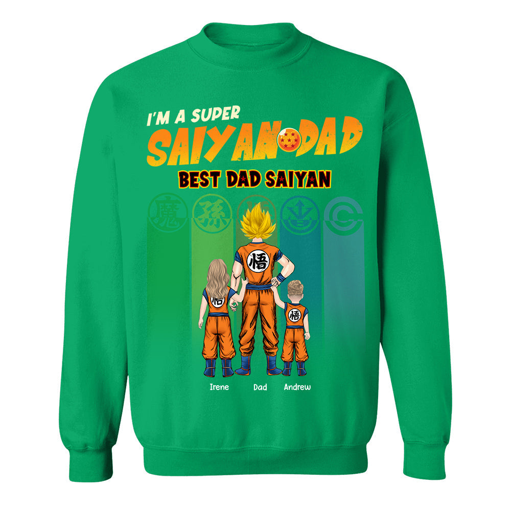 Personalized I’m A Super Saiyan Dad Best Dad Saiyan Shirt, Gift For  Father's Day L0411 TH23