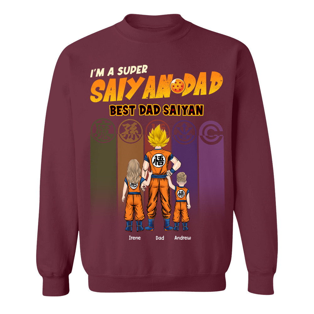 Personalized I’m A Super Saiyan Dad Best Dad Saiyan Shirt, Gift For  Father's Day L0411 TH23