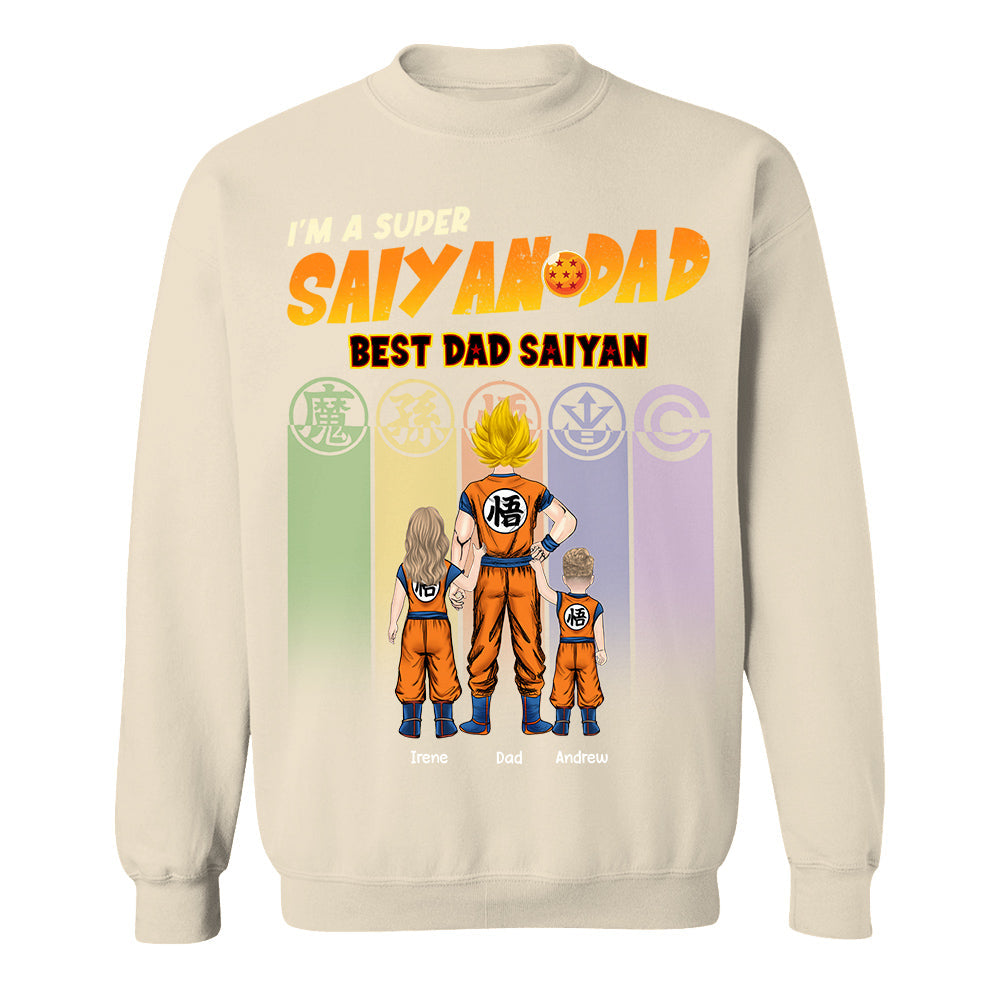 Personalized I’m A Super Saiyan Dad Best Dad Saiyan Shirt, Gift For  Father's Day L0411 TH23