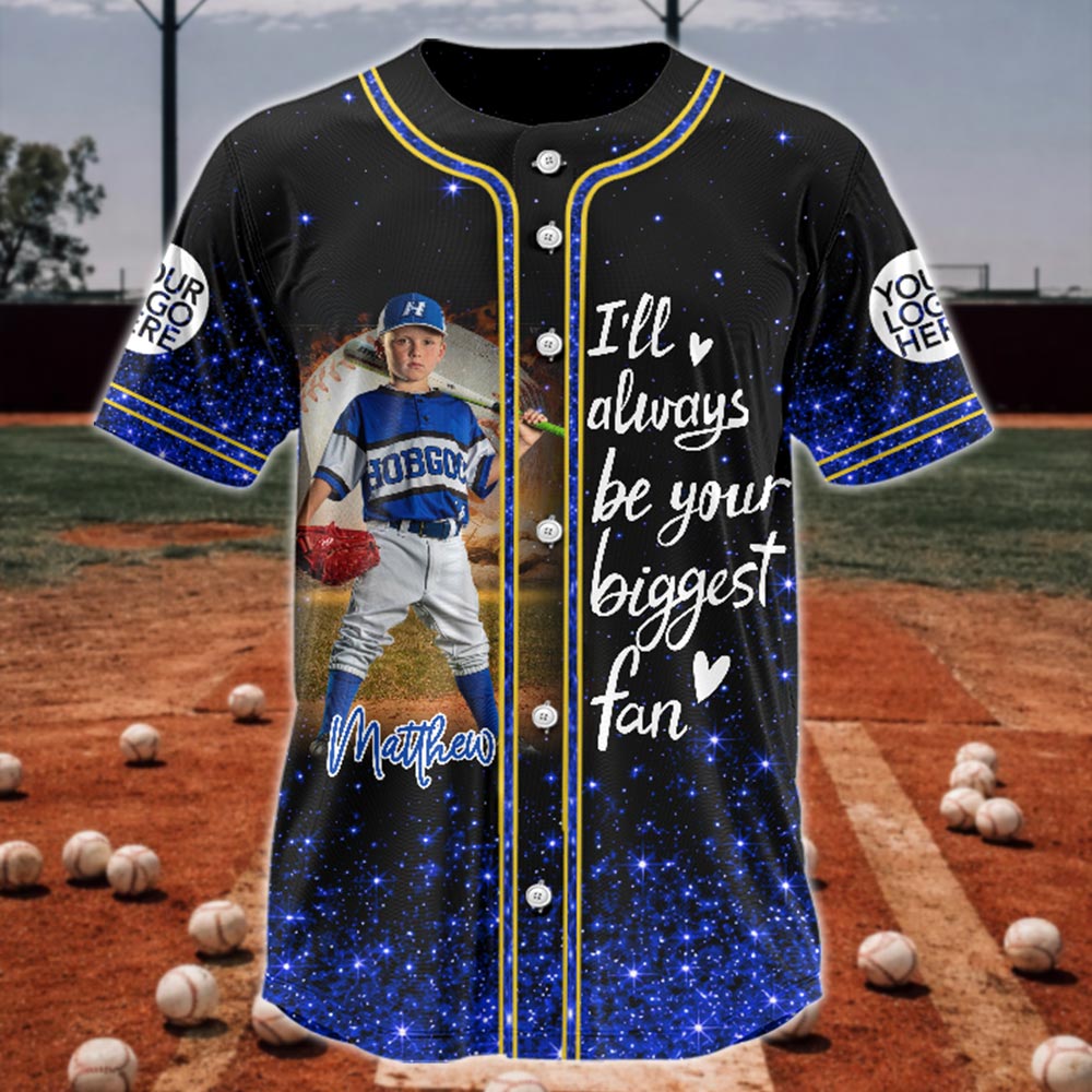 Custom Photo Baseball Jersey Shirt - Gift For Baseball Lovers T1807 Pt99